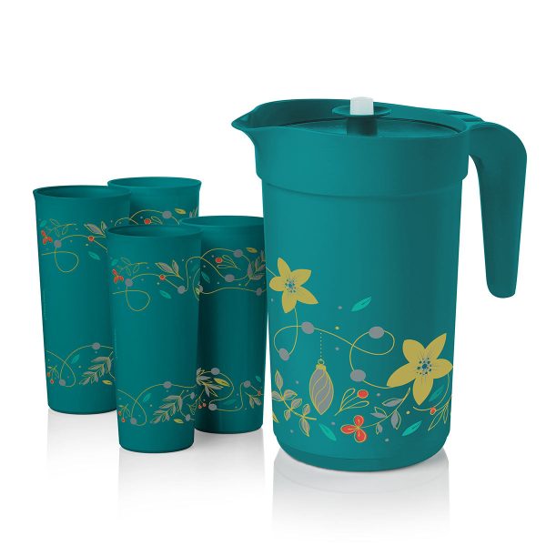 Tupper Ware Tupperware® Holiday Holly Pitcher & Tumbler Set | Festive Drinkware Set